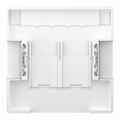 D-life - enjoliveur prise double rj45 s-one - porte-étiquette - métal nickel