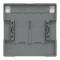 D-life - enjoliveur prise double rj45 s-one - porte-étiquette - métal mocca