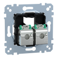 D-life - prise double rj45 équipée s-one cat6 ftp/stp blindé - méca seul