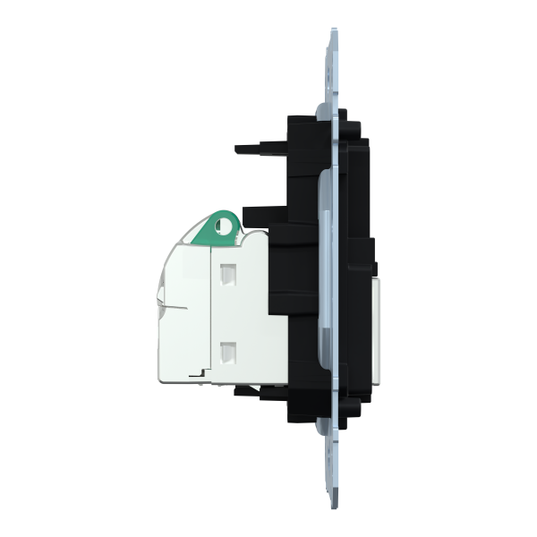 D-life - prise double rj45 équipée s-one cat6 ftp/stp blindé - méca seul
