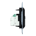 D-life - prise double rj45 équipée s-one cat6 ftp/stp blindé - méca seul