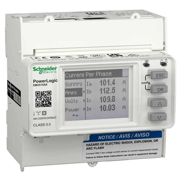 Powerlogic-compteur double port ethernet-sans alimentation