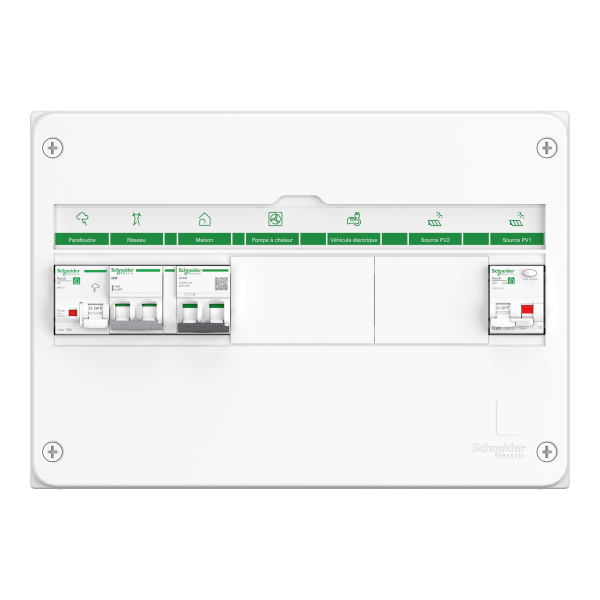 Coffret pv ac - mono 3 kwc - onduleur centralisé - 18mod. 1 rangée
