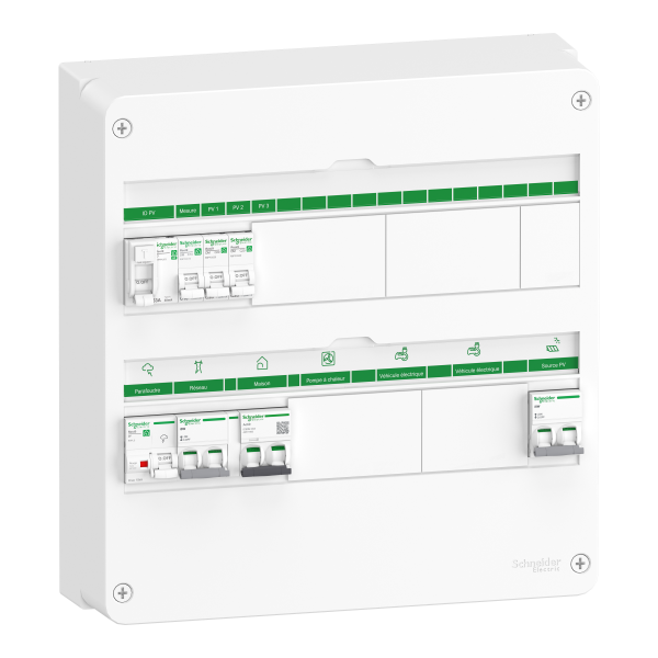 Coffret pv ac - mono 4-6 kwc - micro onduleurs - 18mod. 2 rangées