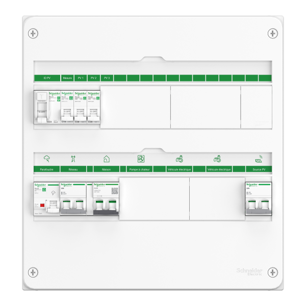 Coffret pv ac - mono 4-6 kwc - micro onduleurs - 18mod. 2 rangées