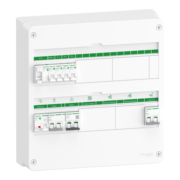 Coffret pv ac - mono 7-9 kwc - micro onduleurs - 18mod. 2 rangées