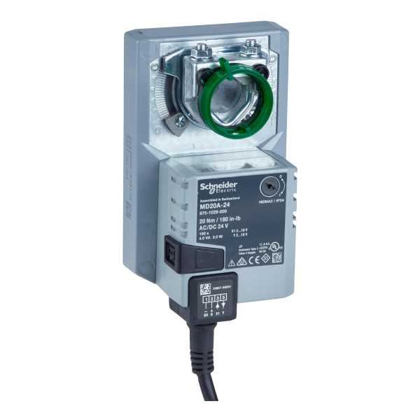 Moteur 24v 20nm signal 2..10v pour registre