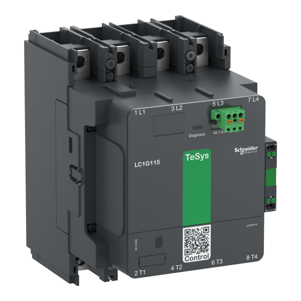 Contacteur tesys lc1g 150a 440v 4p ac3 standard 200-500v ac-dc bobine