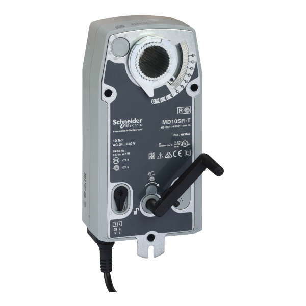 Moteur 24v 20nm signal tor avec ressort de rappel pour registre