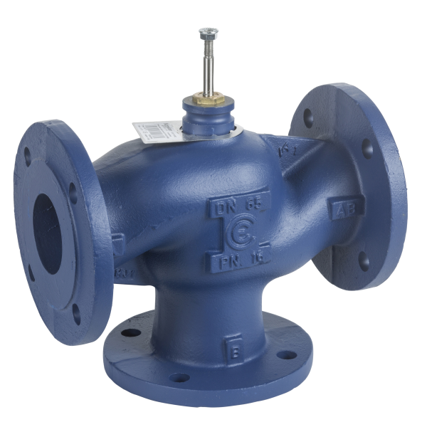 Vanne 3 voies fonte à bride pn16 dn80 kv100