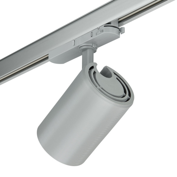 Greenspace evo projecteur d90 sur rail on off premiuwhite finition gris