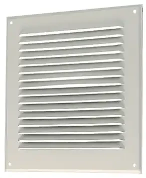 Aldes grille à auvent - 150 x 150 mm - blanc
