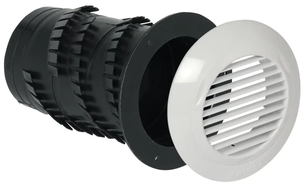 Aldes bouche + manchette plastique vahinée {diam} 80 mm - h = 133 mm