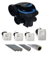 Kit vmc simple flux easyhome hygro premium mp avec gaines alu isolées et sdo
