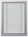 Grille fixe gfa pour volet de désenfumage optone.h 400x650