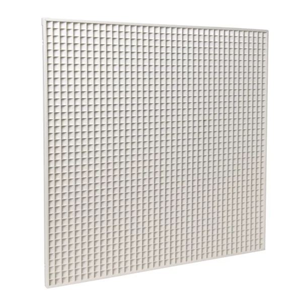 Grille de reprise en dalle de plafond 600x300 blanche avec maille carrée au124z