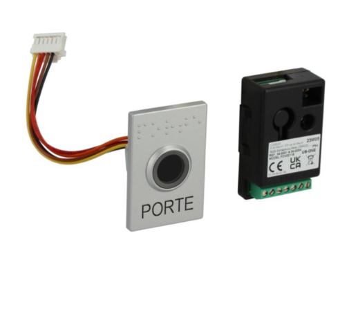 Bouton poussoir de sortie compatible personne à mobilité réduite