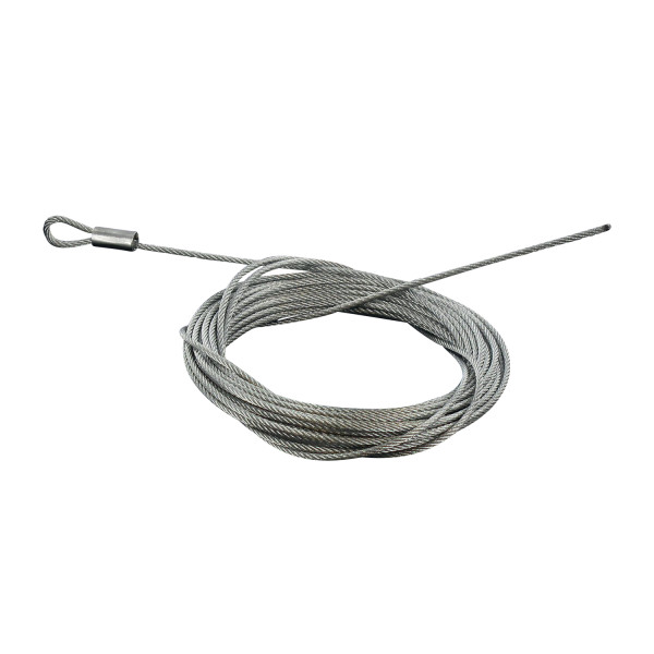 Filin + boucle d.1.5 mm lg 1 mètre