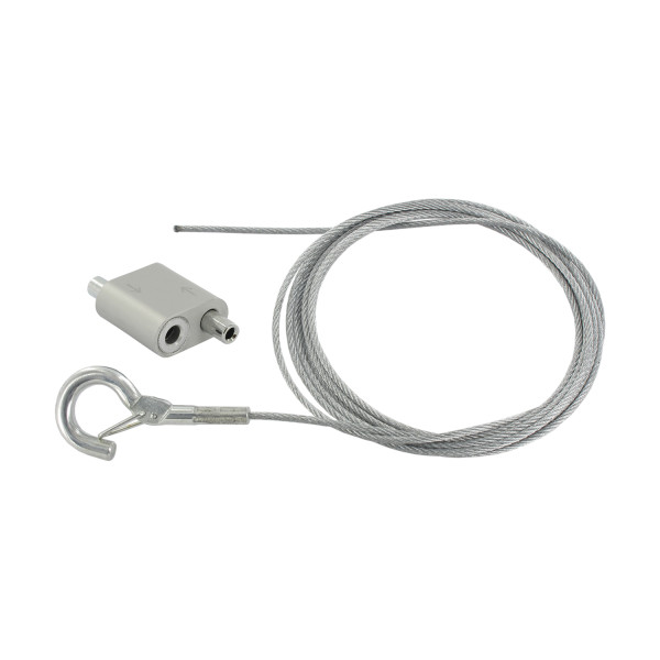 Kit 1m. filin 2.5mm avec mousqueton +1 verrou mm