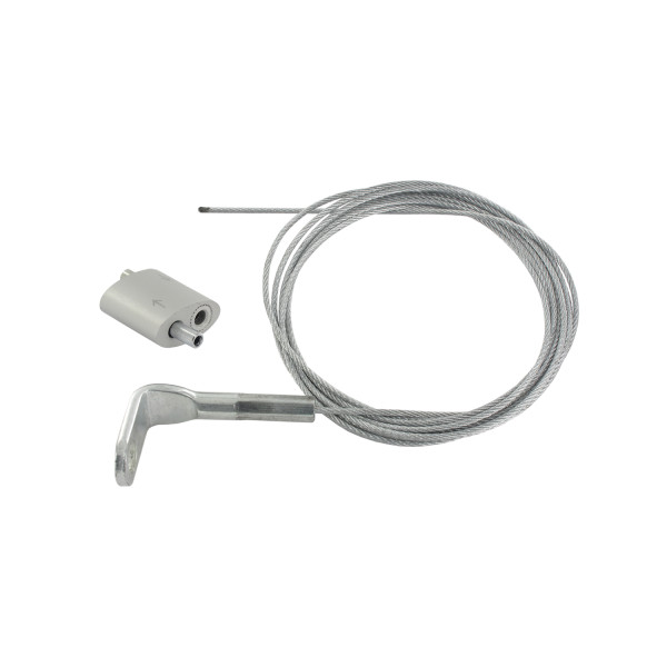 Kit 1m. filin 1.5mm équerre 90°à oeil+1 verrou pm