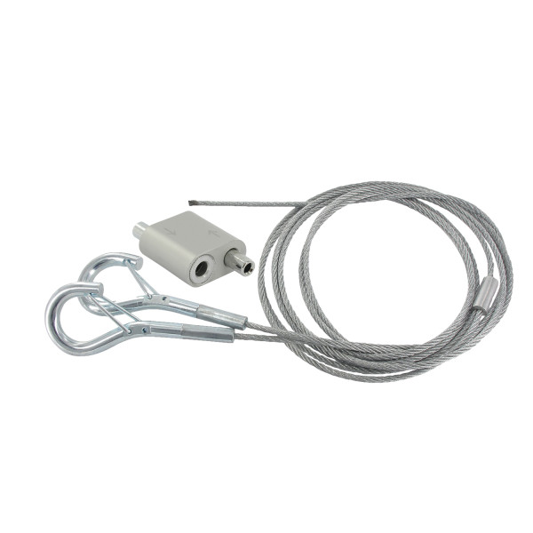 Kit 1m. filin 2.5mm dble mousqueton +1 verrou mm