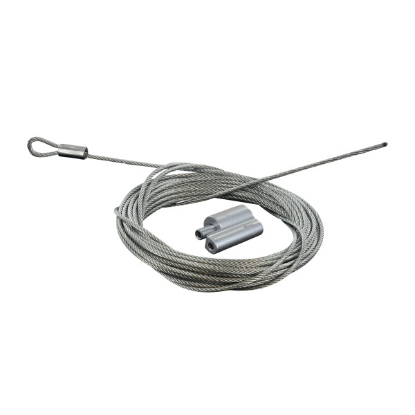 Kit 2m. filin boucle 1.5 mm + 1 verrou "one way"