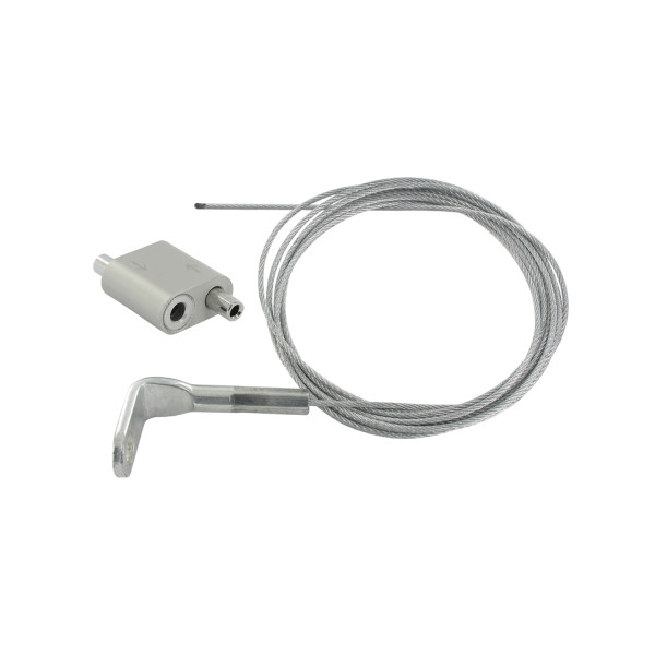 Kit 2m. filin 2.5mm équerre 90°à oeil +1 verrou mm