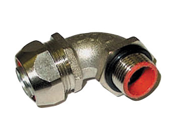 Raccord 90° nickelé iso
