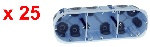 Pack 25 btes tple air'métic ent.71 d67 prof.50 + gabarit « top chantier »