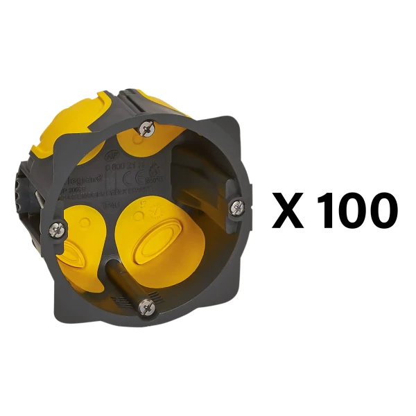 Distribox ecobatibox - lot de 100 boites ecobatibox profondeur 50mm