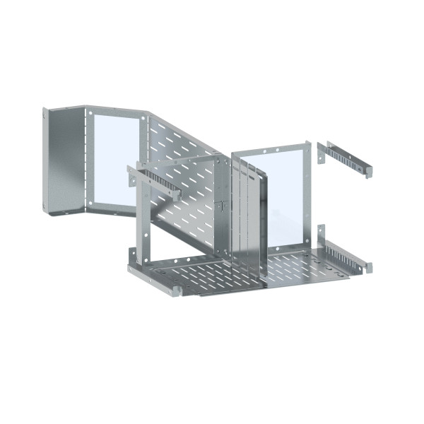 Kit pour unité fonctionnelle forme 4 prises arriere h 300mm l 600mm xl³hp 6300