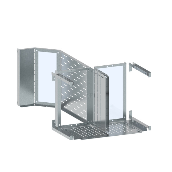 Kit pour unité fonctionnelle forme 4 prises arriere h 400mm l 600mm xl³hp 6300