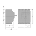 Disjoncteur Vigi 250 A ComPacT NSX250F Schneider Electric - MicroLogic 4.2 - 4P4D - 36kA - Montage Fixe
