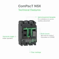 Disjoncteur Vigi 250 A ComPacT NSX250F Schneider Electric - MicroLogic 4.2 - 4P4D - 36kA - Montage Fixe