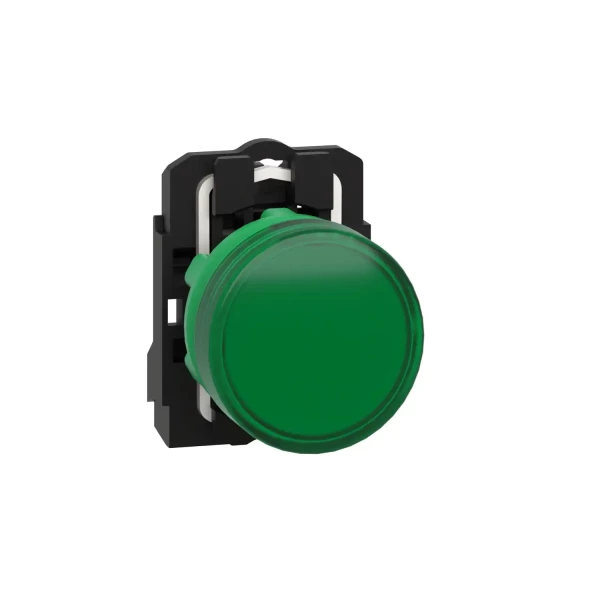 Voyant lumineux LED Schneider XB5AVM3 – vert Ø22 mm – 230 V – montage à vis étrier – Harmony XB5
