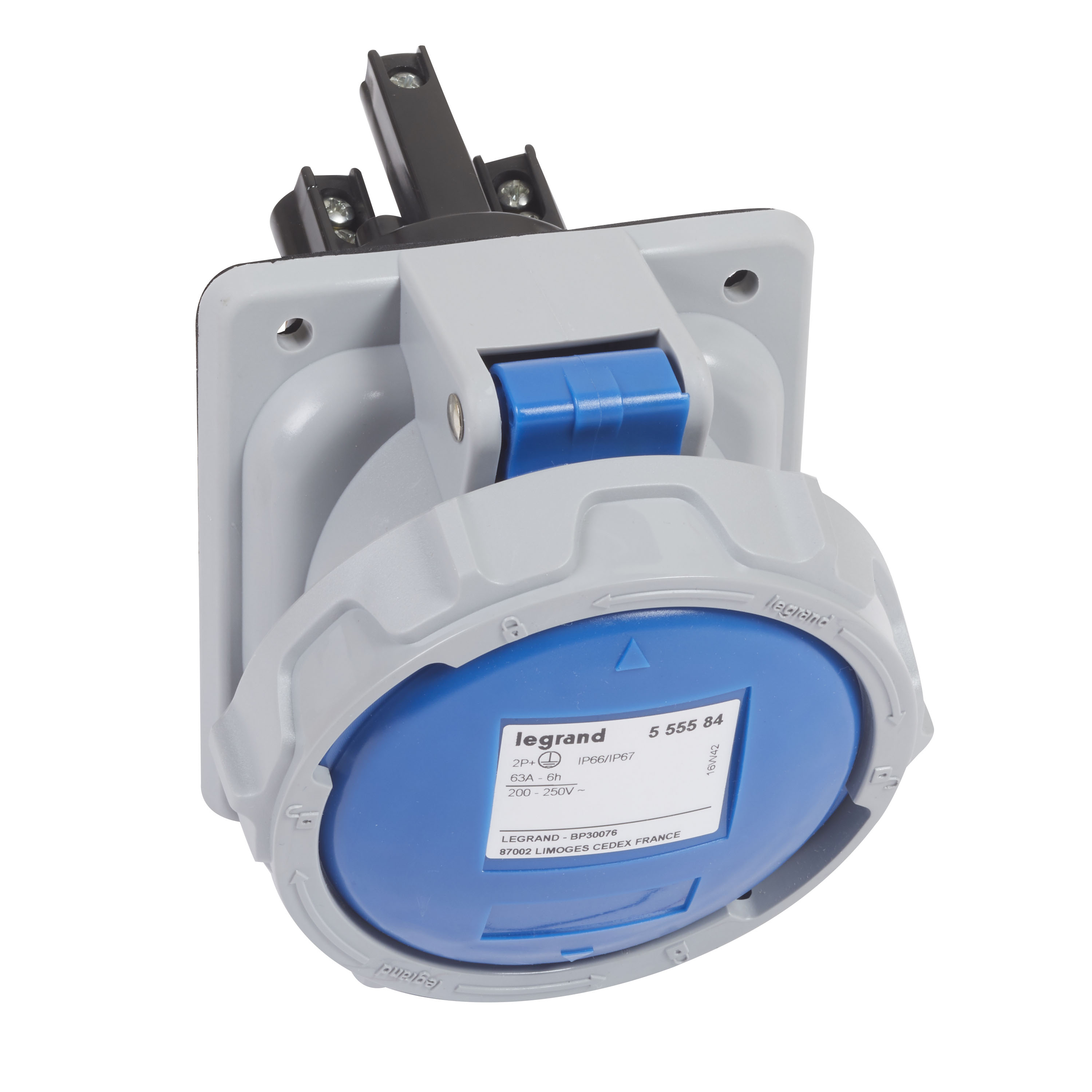 Prise Industrielle Legrand 2P 10A 50V - Socle De Tableau IP44 - Réf. 54050 - Stock D'entreprise