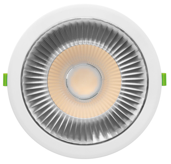 Foxy downlight rond cct 3000/4000k 38w 5000lm 50000h 55° ip65 irc<80  repiquable