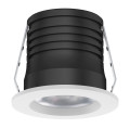 Lum 25 encastré rond 3000k 1,8w 120lm 50000h 120° ip40 ik03 irc<80  classe 2