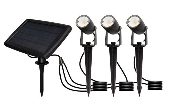 Cotti solaire projecteur sur piquet basculant 3000k 1,5w 40lm 25000h 80° ip65 ik
