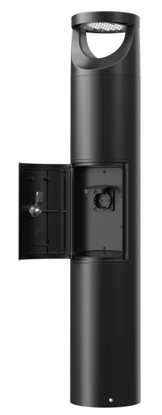 Aurore borne 3000k 14w 1190lm 78000h asymétrique° ip66 ik07 irc<80  classe 1