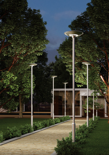 Hy49 lanterne rond 3000k 20w 2200lm 64000h 160° ip65 ik07 irc<80  classe 1