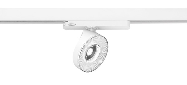 Boken projecteur sur rail 3 allumages rond orientable et basculant cct 3/4000k