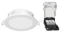 Loki encastré rond cct 2700/3000/4000k 8w 930lm 50000h 100° ip20/65 ik07 irc<80