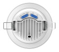 Loki encastré rond cct 2700/3000/4000k 8w 930lm 50000h 100° ip20/65 ik07 irc<80