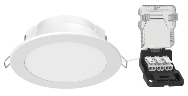 Loki encastré rond cct 2700/3000/4000k 10w 1170lm 50000h 100° ip20/65 ik07
