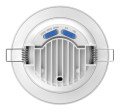Loki encastré rond cct 2700/3000/4000k 10w 1170lm 50000h 100° ip20/65 ik07