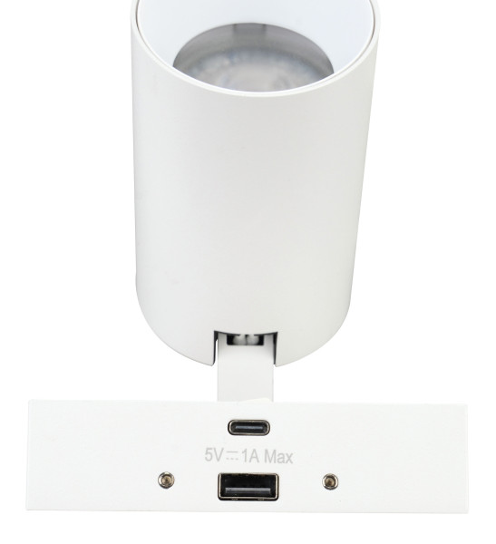Elise liseuse applique tableau orientable et basculant gu10 cct 3000/4000k 5w