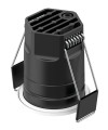 Ef4 encastré rond cct 2700/3000/4000k 6w 400lm 50000h 38° ip65 ik07 irc<80