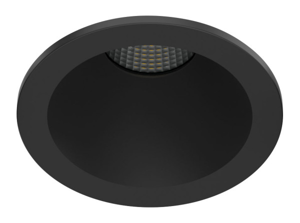 Collerette métal aimantée pour encastré ef4, ronde, couleur : noir