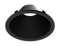 Collerette métal aimantée pour encastré ef4, ronde, couleur : noir